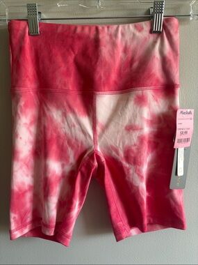 Harmony Balance Pink Tie Dye Biker Shorts NWT
